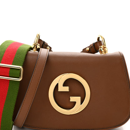 Gucci Roxy Calfskin Web Mini Blondie Shoulder Bag Cuir 8 of 13