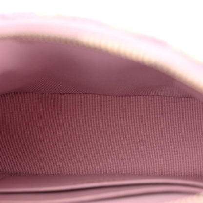 Chanel Tweed Quilted Mini Clutch With Chain Pink 5 of 11