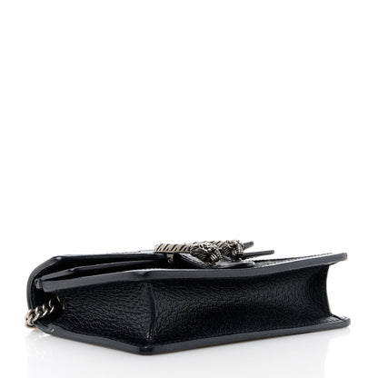 Gucci Jacquard Black Denim GG Monogram Super Mini Dionysus Shoulder Bag Black Ivory 4 of 10
