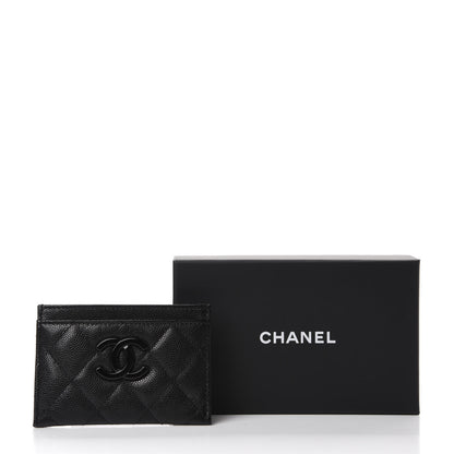 Chanel Caviar Quilted My Everything Card Holder Black 9 of 9