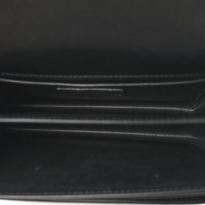 Saint Laurent Coated Bark Calfskin Medium Monogram Sunset Black 5 of 9