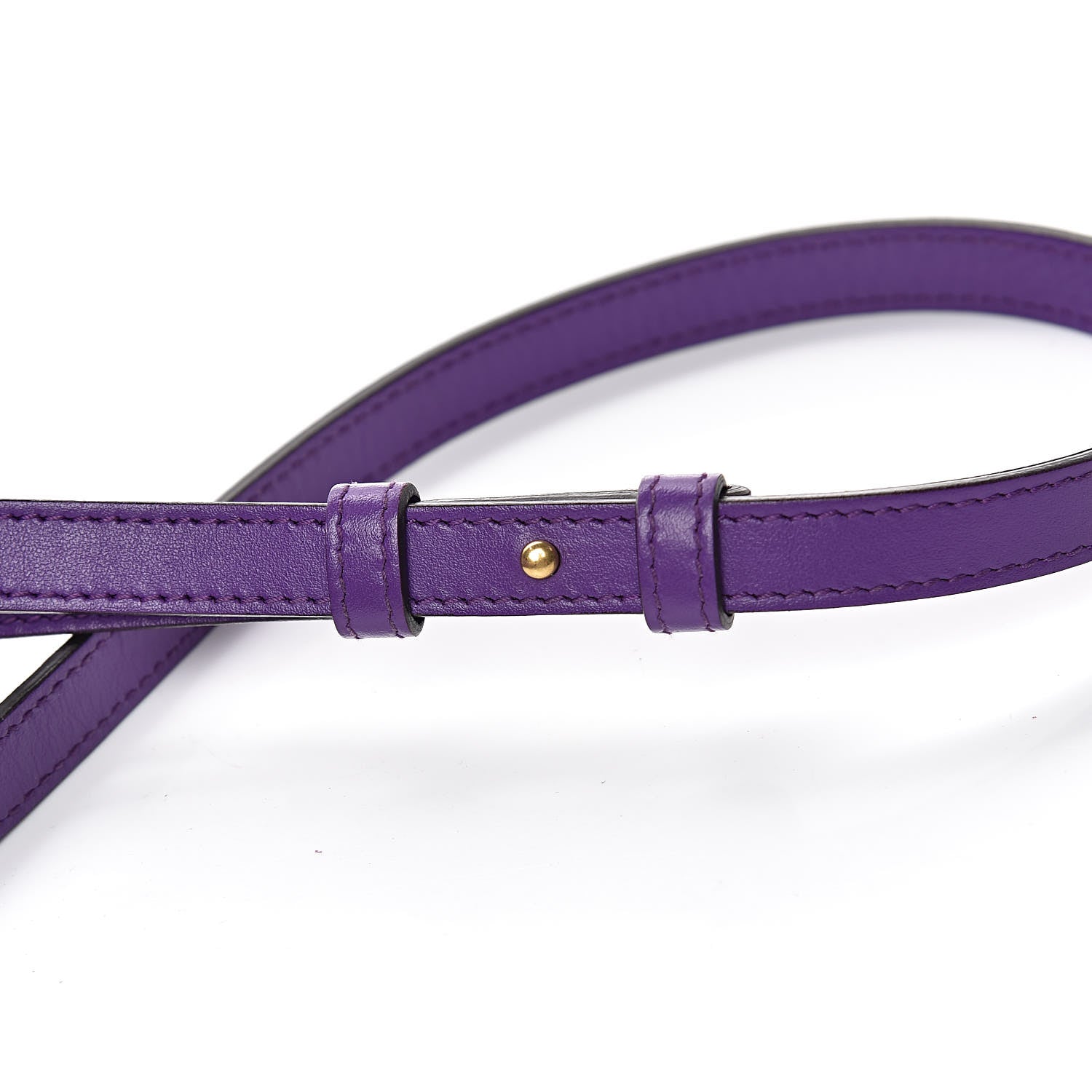 Gucci Calfskin Matelasse Small GG Marmont Chain Shoulder Bag Shine Purple 12 of 14