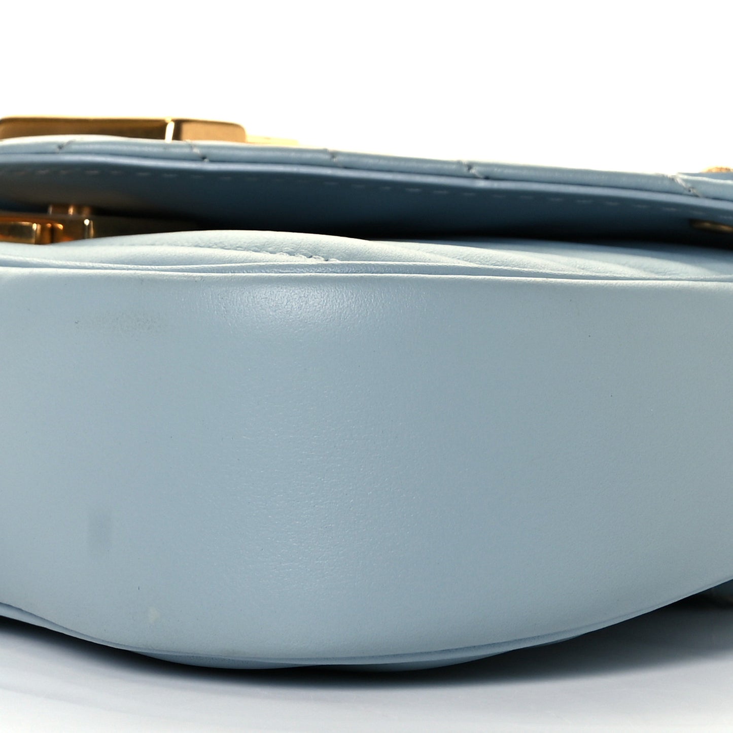 Calfskin New Wave Chain PM Porcelain Blue