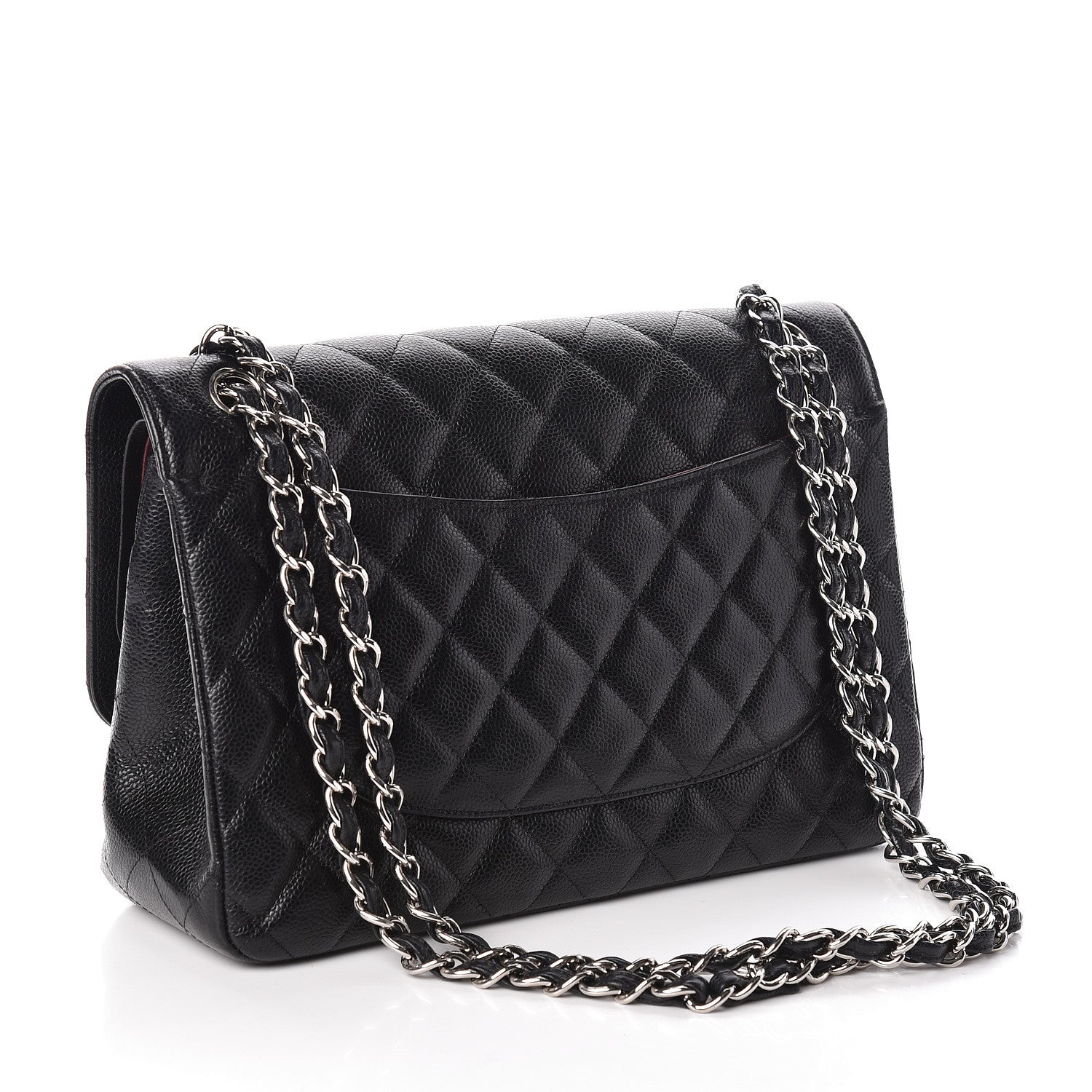 Chanel Caviar Quilted Jumbo Double Flap Black 3 of 11