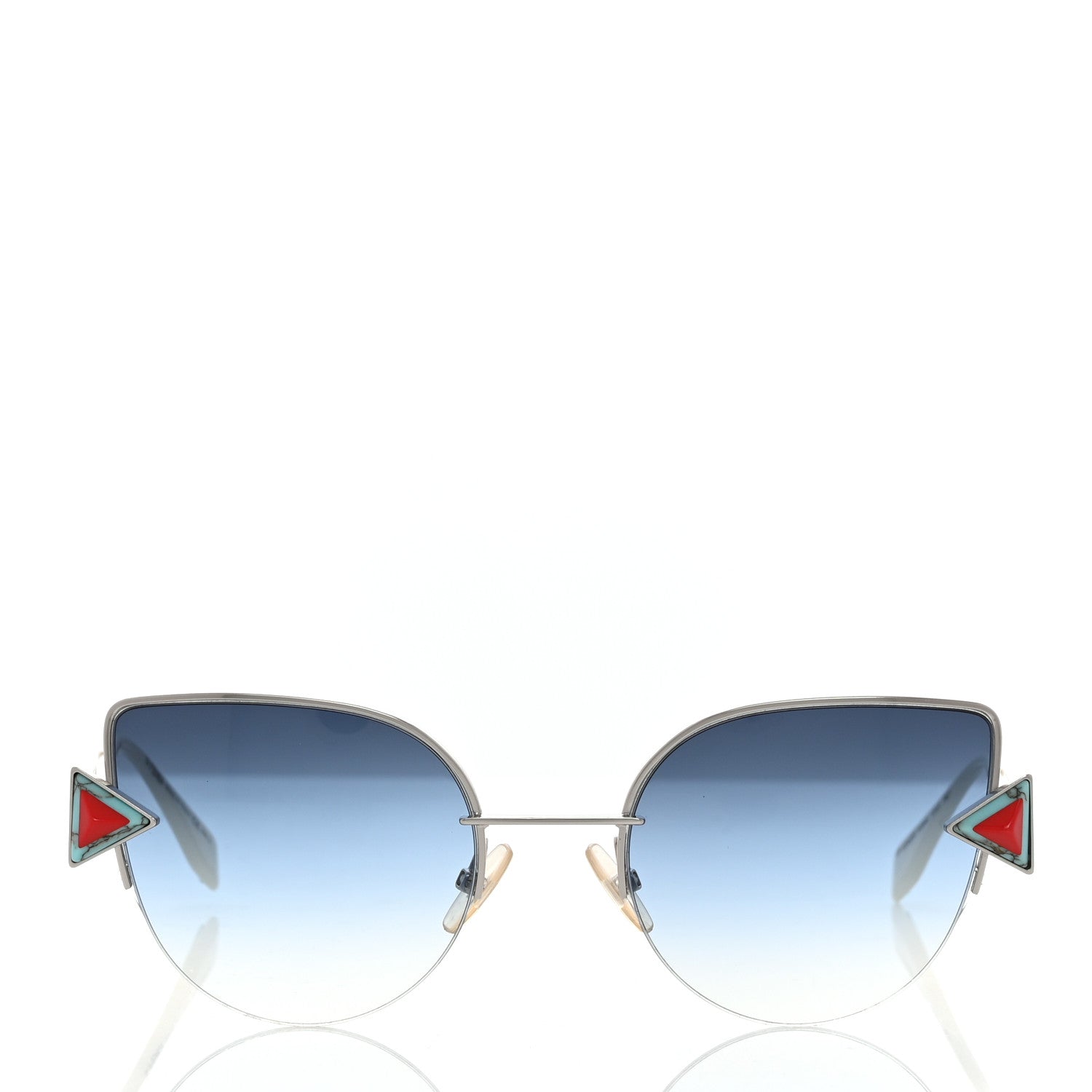 Fendi Metal Fendi FF 0242/S Sunglasses Blue 2 of 7