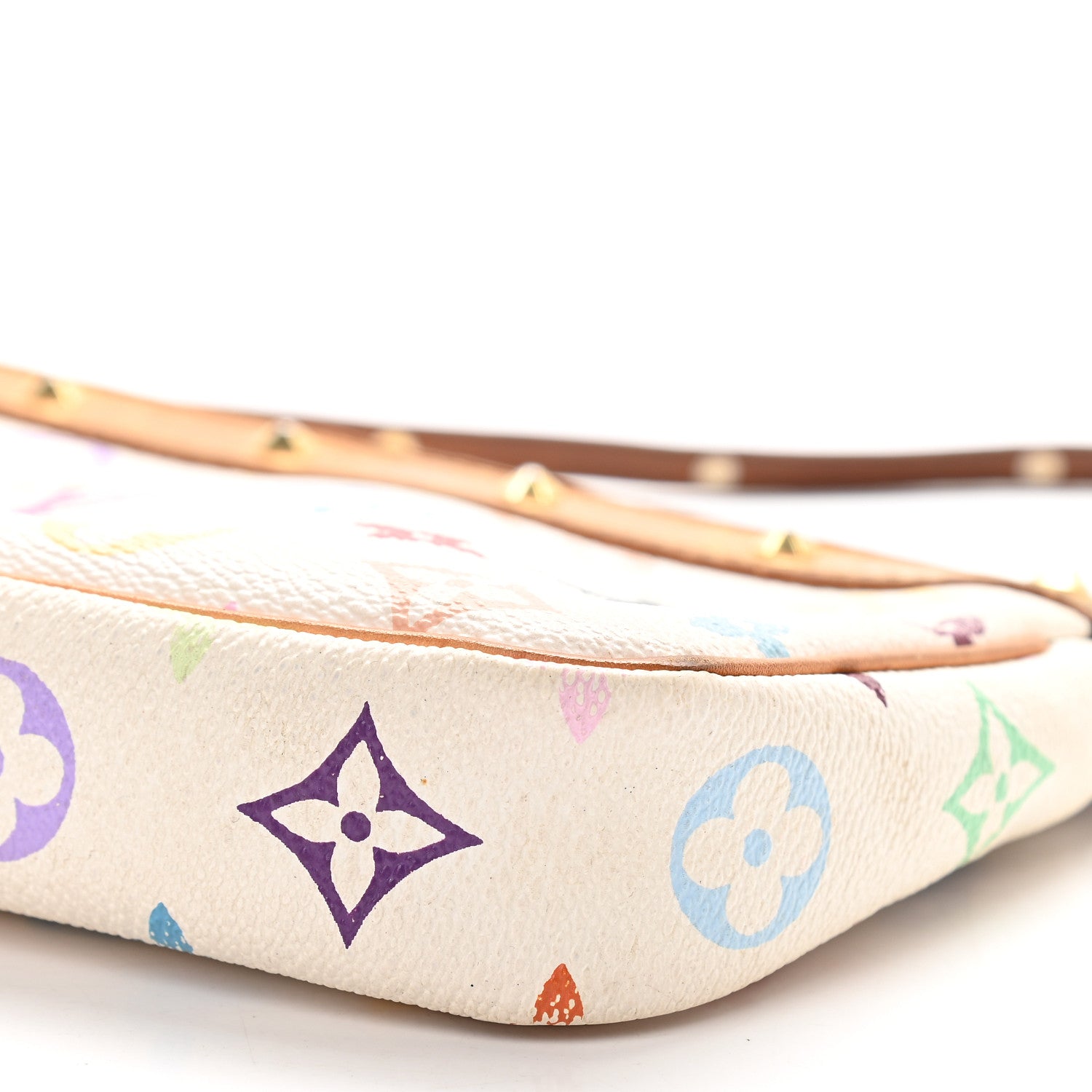 Louis Vuitton Monogram Multicolor Pochette Accessories White 8 of 8