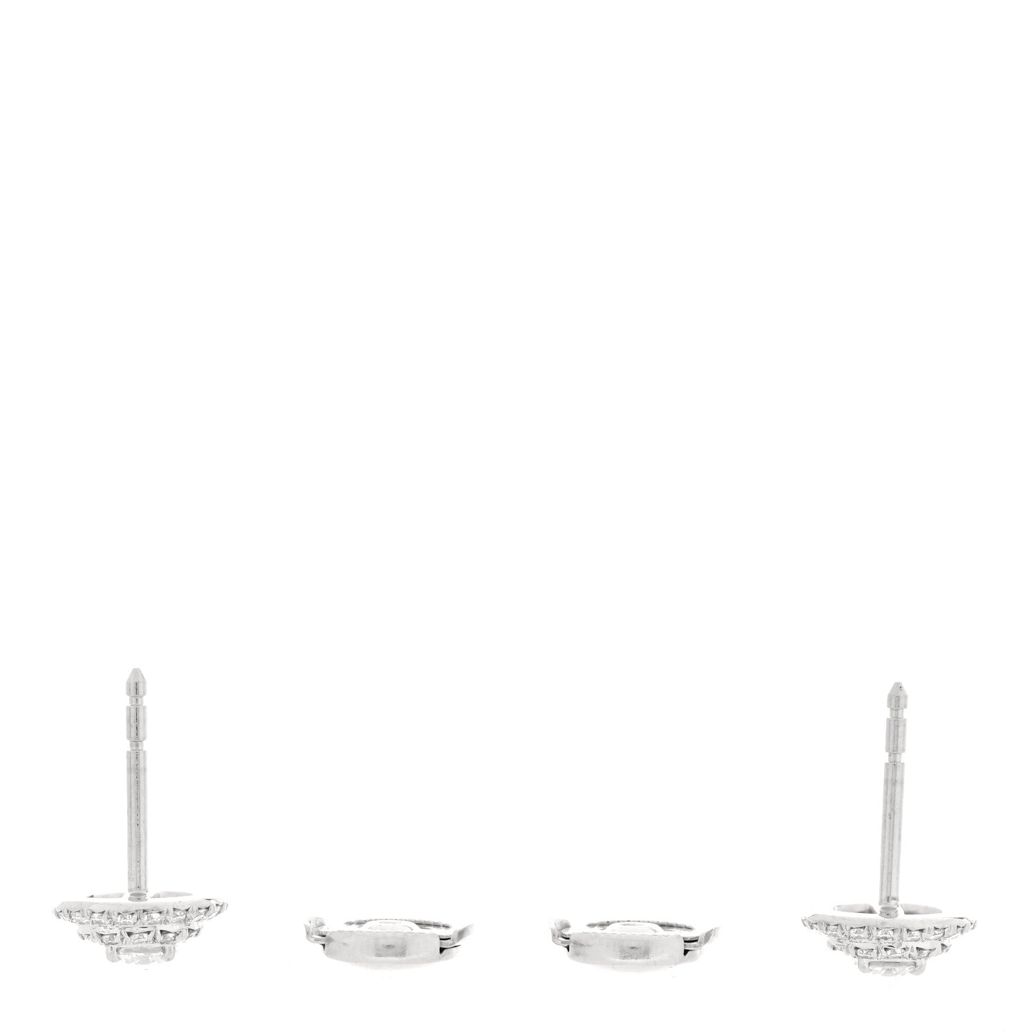 Tiffany Platinum Diamond .60ctw Soleste Earrings 3 of 5