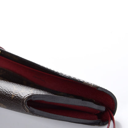 Louis Vuitton Monogram Emilie Wallet Red 11 of 13