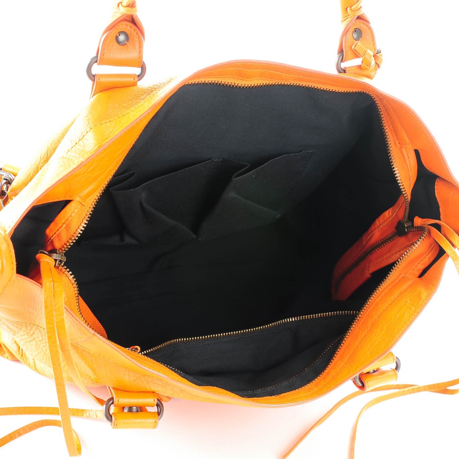 Balenciaga Agneau Classic Hardware City Tangerine 5 of 7
