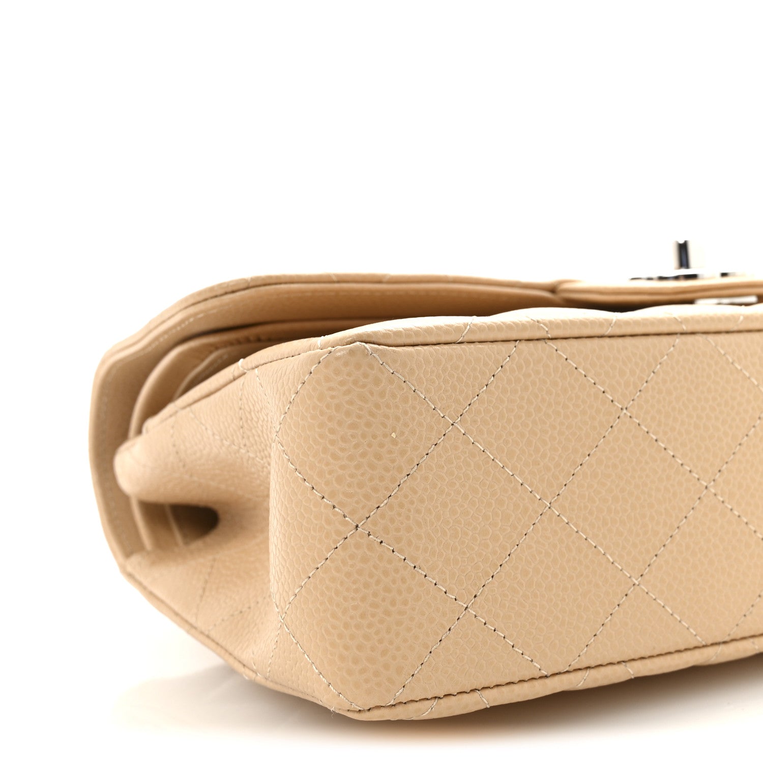 Chanel Caviar Quilted Small Double Flap Beige 8 of 9