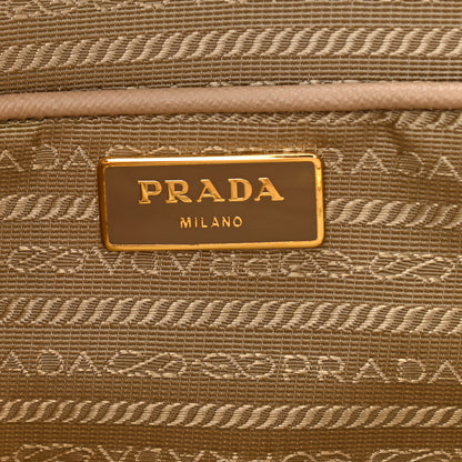 Prada Saffiano Lux Double Handle Shopping Tote Sabbia 9 of 23