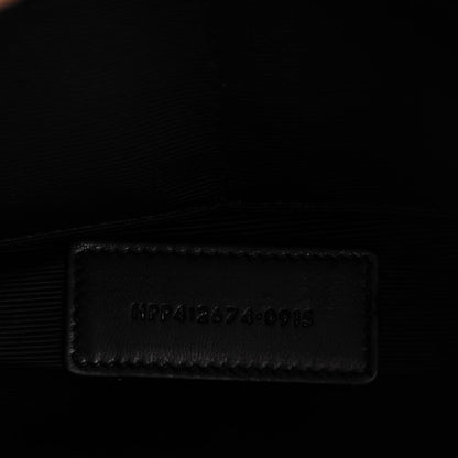 Saint Laurent Calfskin Flower Printed Small Monogram Crossbody Bag Black Multicolor 6 of 7
