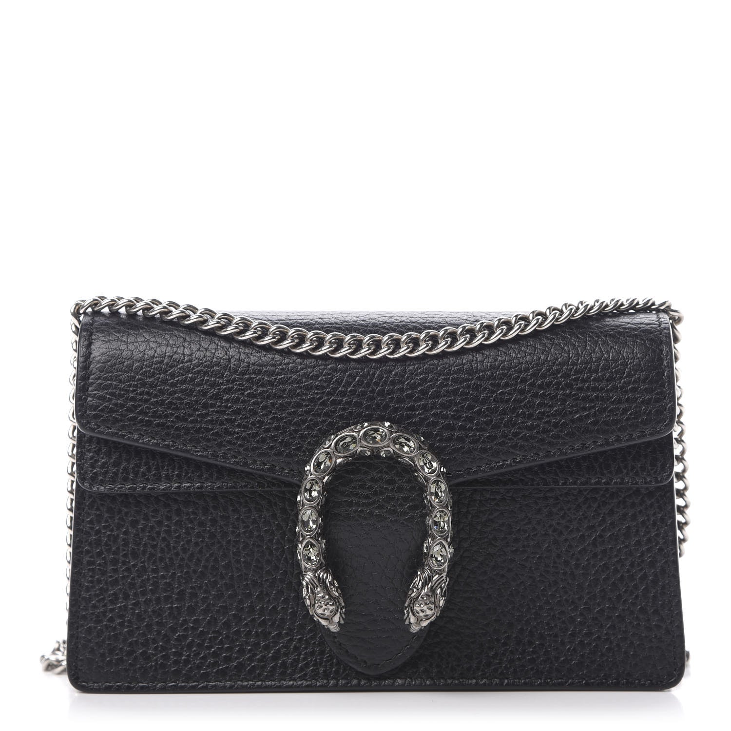 Gucci Calfskin Super Mini Dionysus Shoulder Bag Black 1 of 11