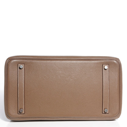Hermes Taurillon Clemence Birkin 35 Etoupe 5 of 25