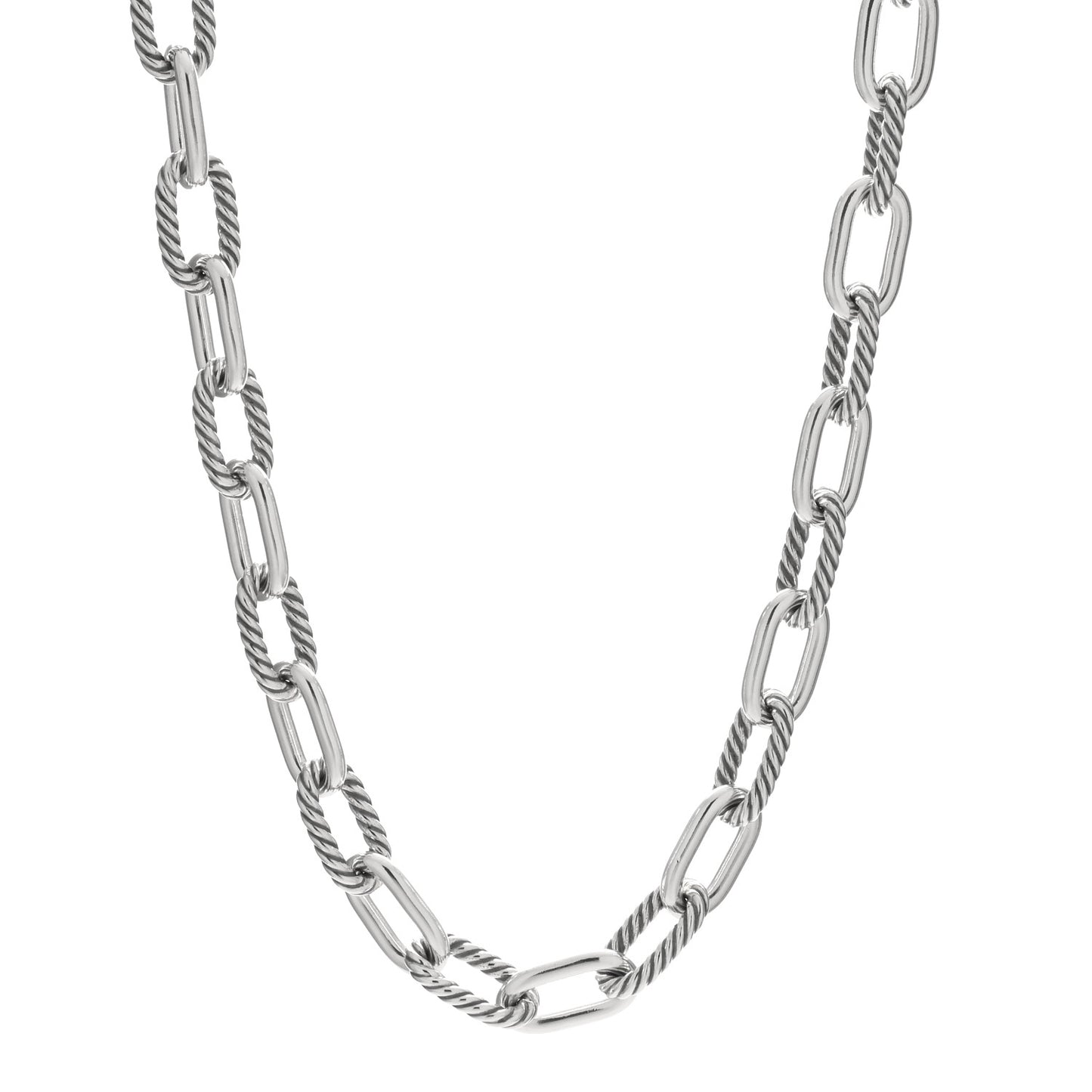 Sterling Silver 11mm Madison Chain Necklace 20.5"