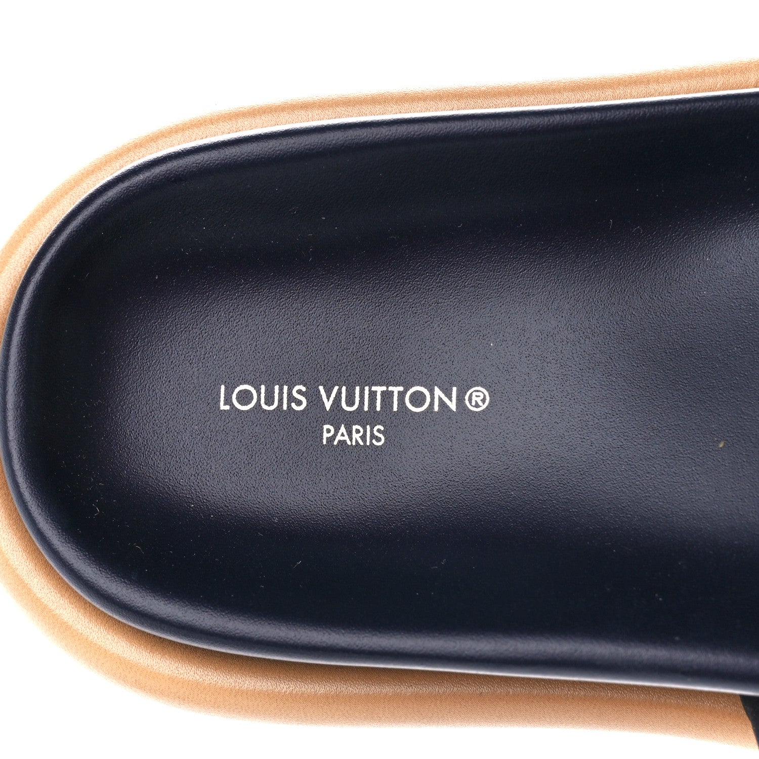 Louis Vuitton Nylon Monogram Womens Pool Pillow Comfort Mules 35 Navy Blue 7 of 9