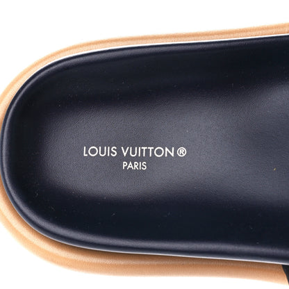 Louis Vuitton Nylon Monogram Womens Pool Pillow Comfort Mules 35 Navy Blue 7 of 9