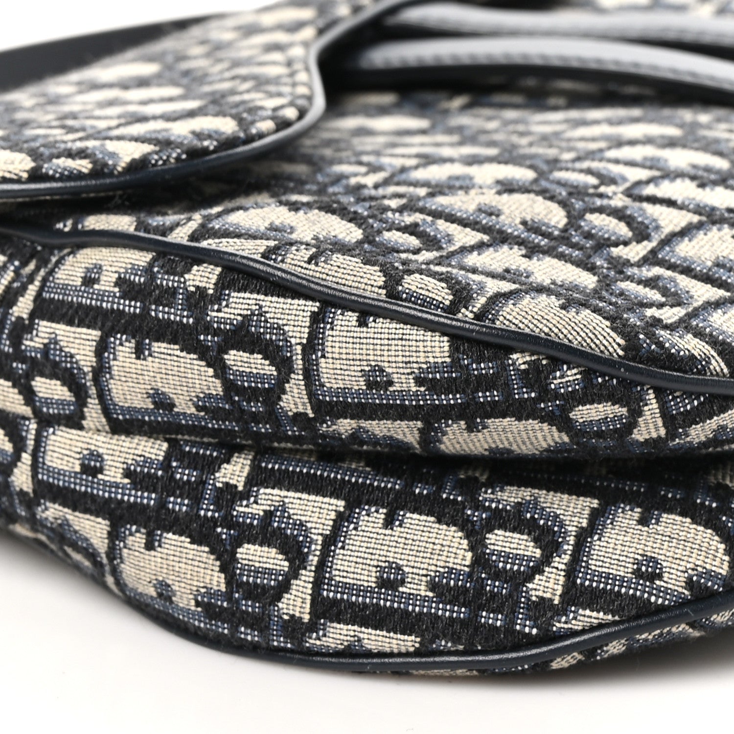 Christian Dior Oblique Saddle Bag Blue 9 of 10