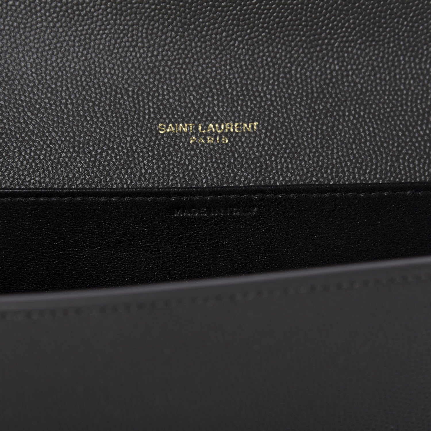 Saint Laurent Grain De Poudre Uptown Chain Wallet Pebble 10 of 11
