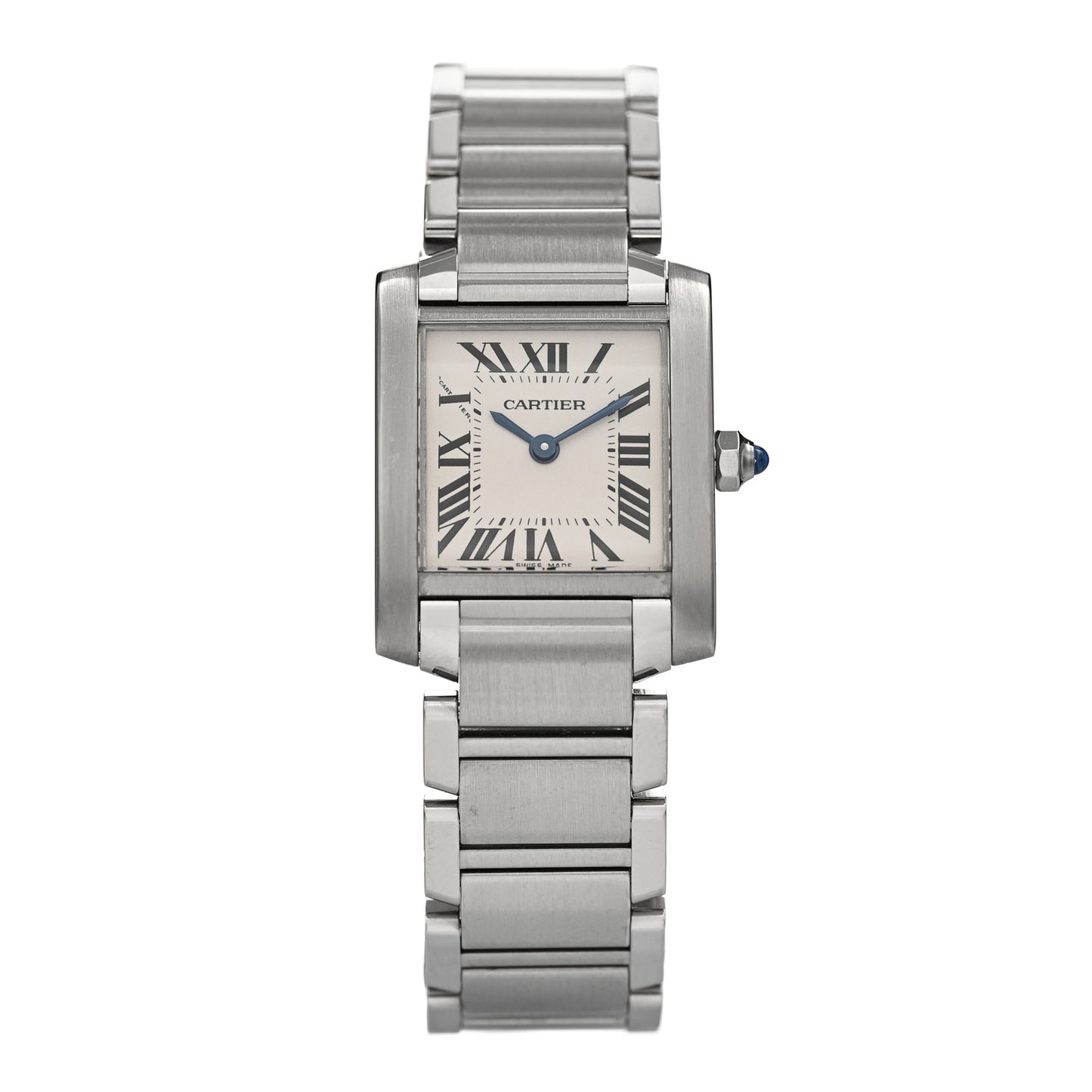 Stainless Steel 20mm Tank Francaise Quartz Watch