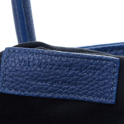 Saint Laurent Grained Calfskin Baby Sac De Jour Souple Denim 7 of 10