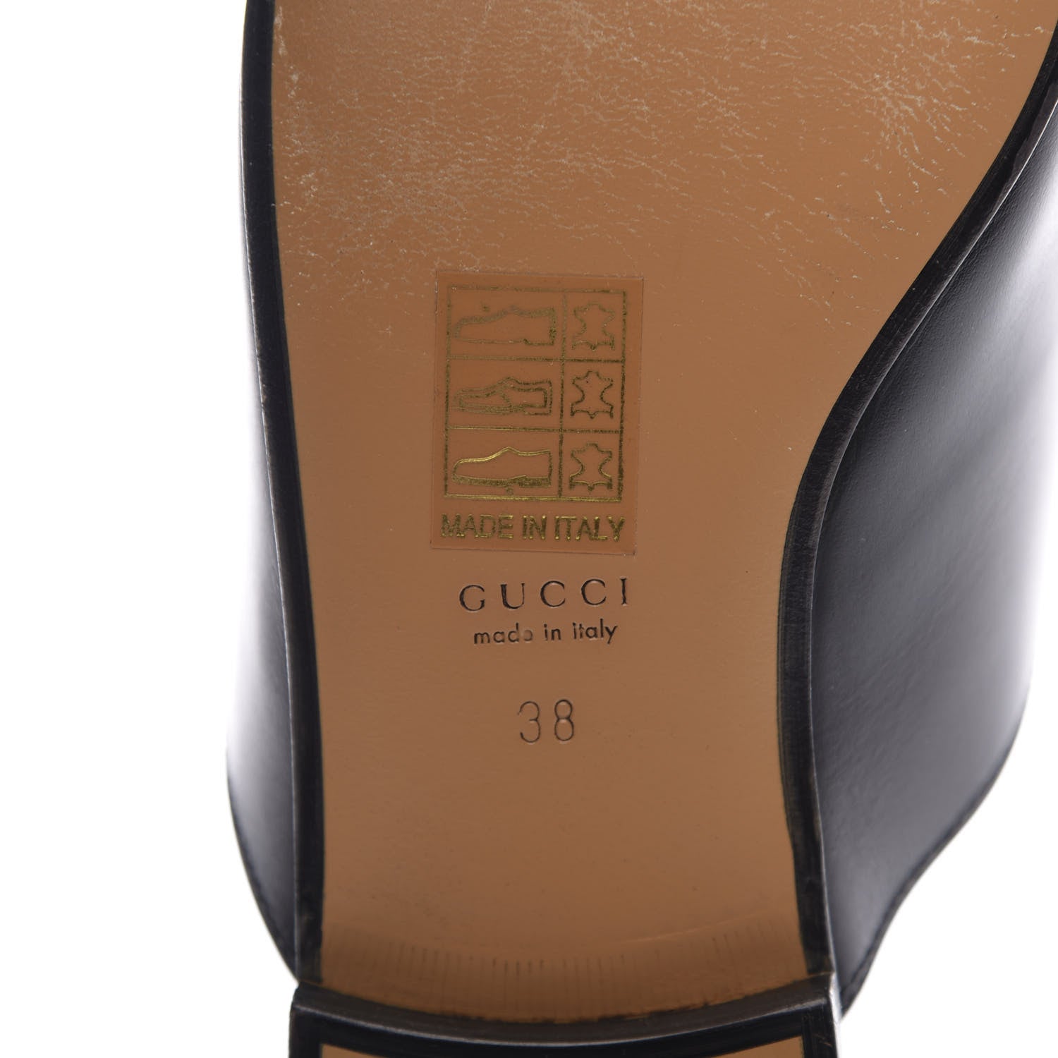 Gucci Calfskin Flower Embroidered Womens Princetown Slippers 38 Black 9 of 11