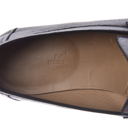 Hermes Goatskin Mens Paris Loafers 43 Black 9 of 20