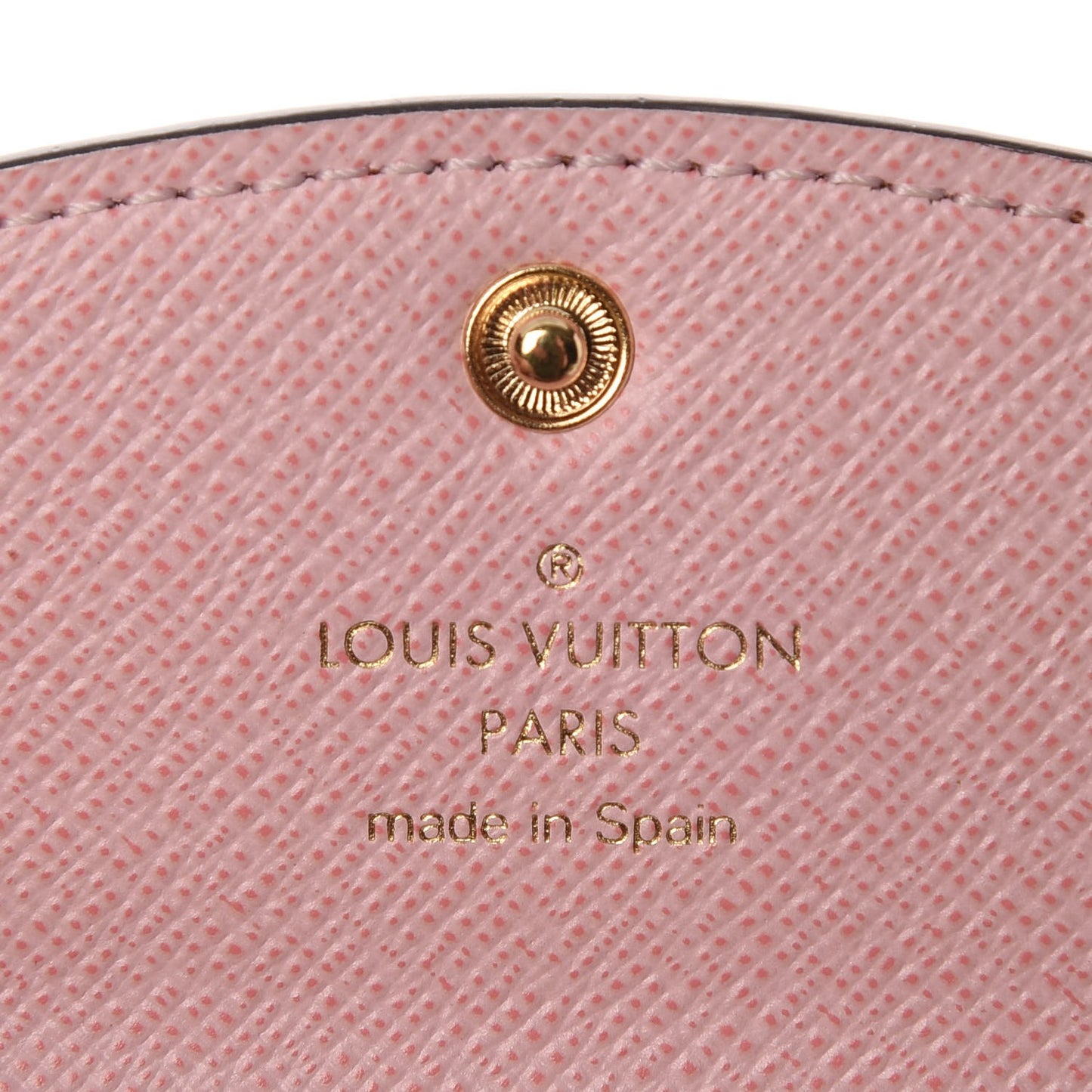 Damier Ebene Rosalie Coin Purse Rose Ballerine