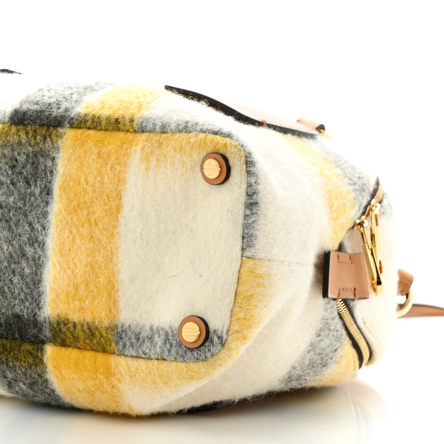 Chloe Calfskin Wool Medium Daria Tan Multicolor 10 of 10