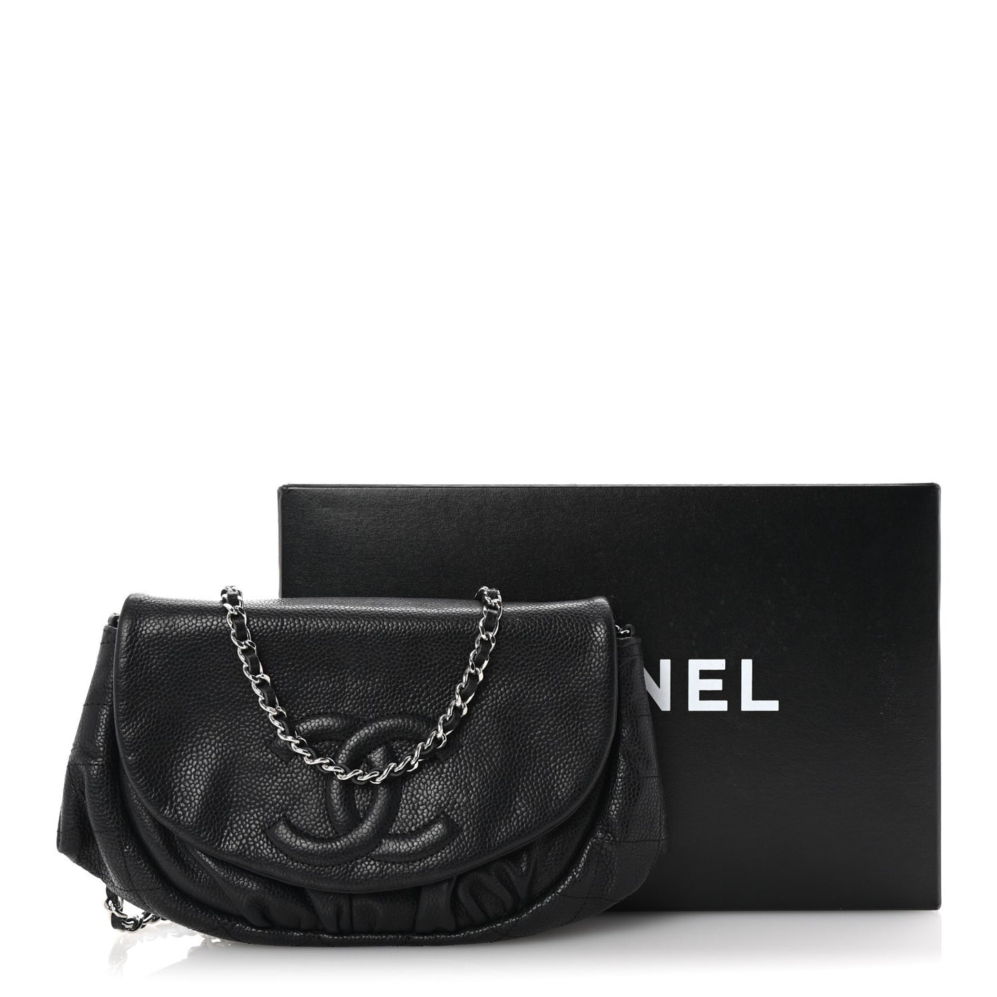 Caviar Half Moon Wallet On Chain WOC Black