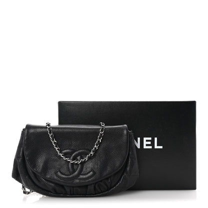 Chanel Caviar Half Moon Wallet On Chain WOC Black 11 of 11