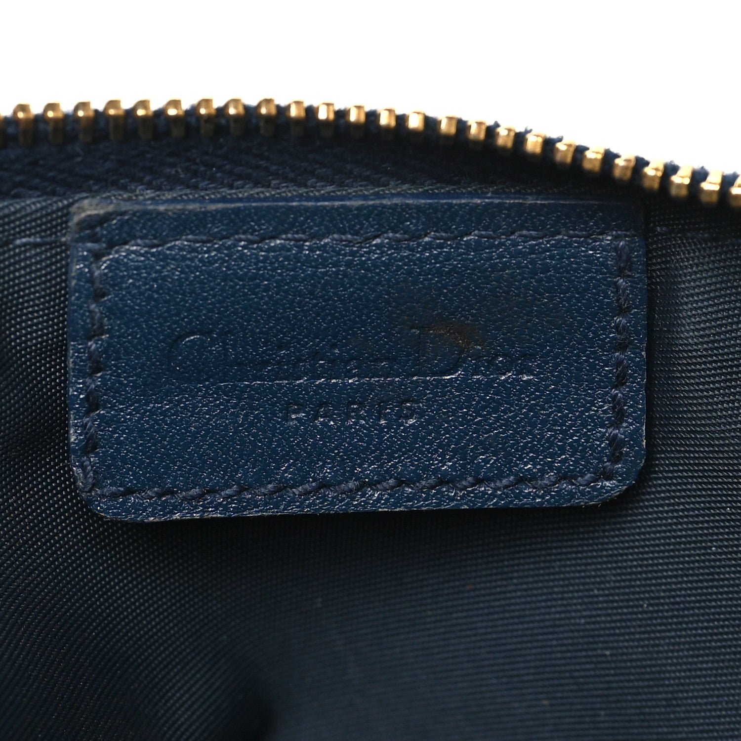 Christian Dior Monogram Mini Saddle Pochette Navy 1839817