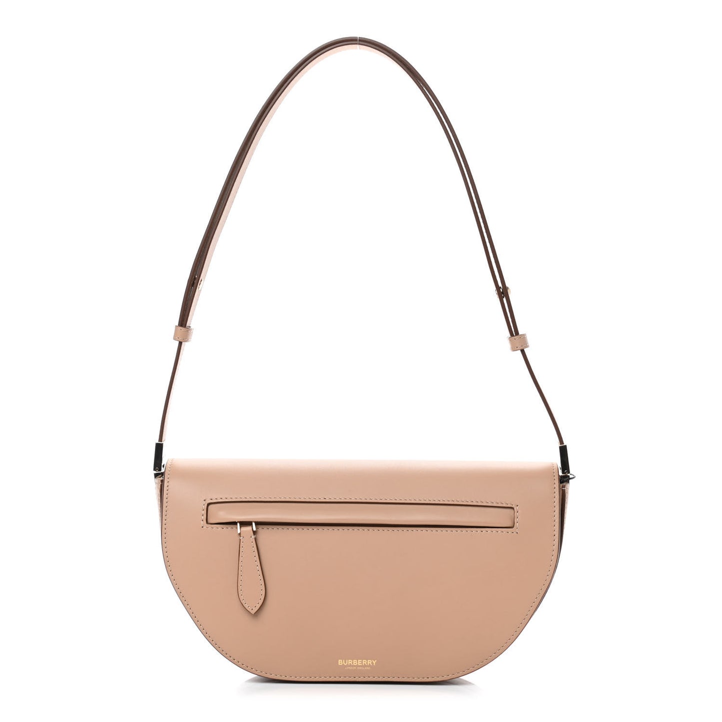 Calfskin Small Olympia Shoulder Bag Light Biscuit