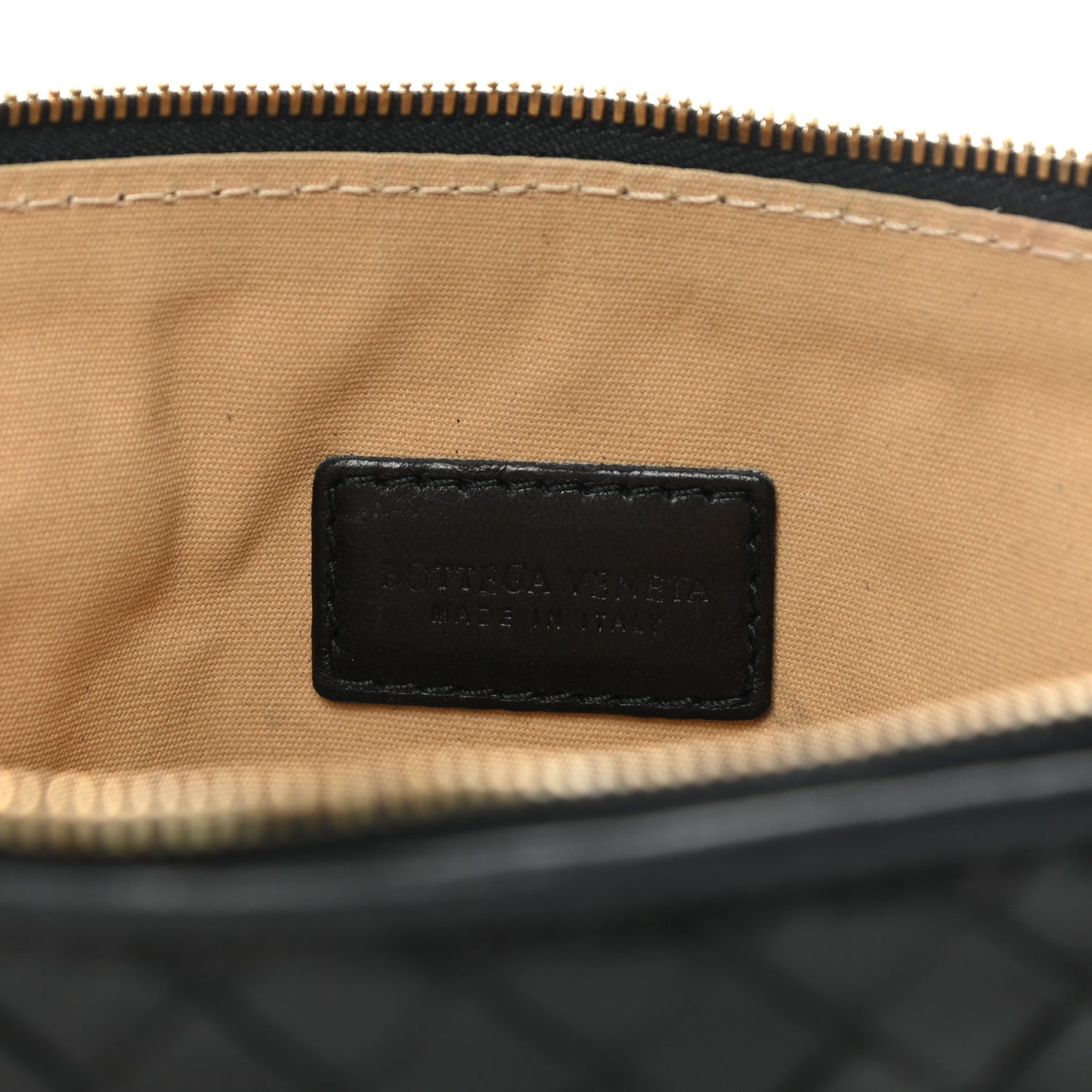 Nappa Intrecciato Cosmetic Pouch Black