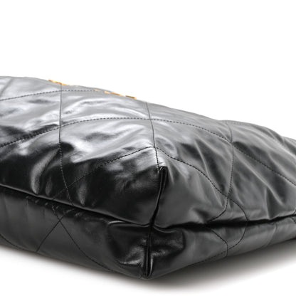 Chanel Shiny Calfskin Quilted Large Chanel 22 Black 11 of 11
