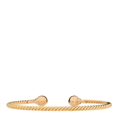 David Yurman 18K Rose Gold Diamond 2.6mm Solari Cablespira Bracelet 2 of 3