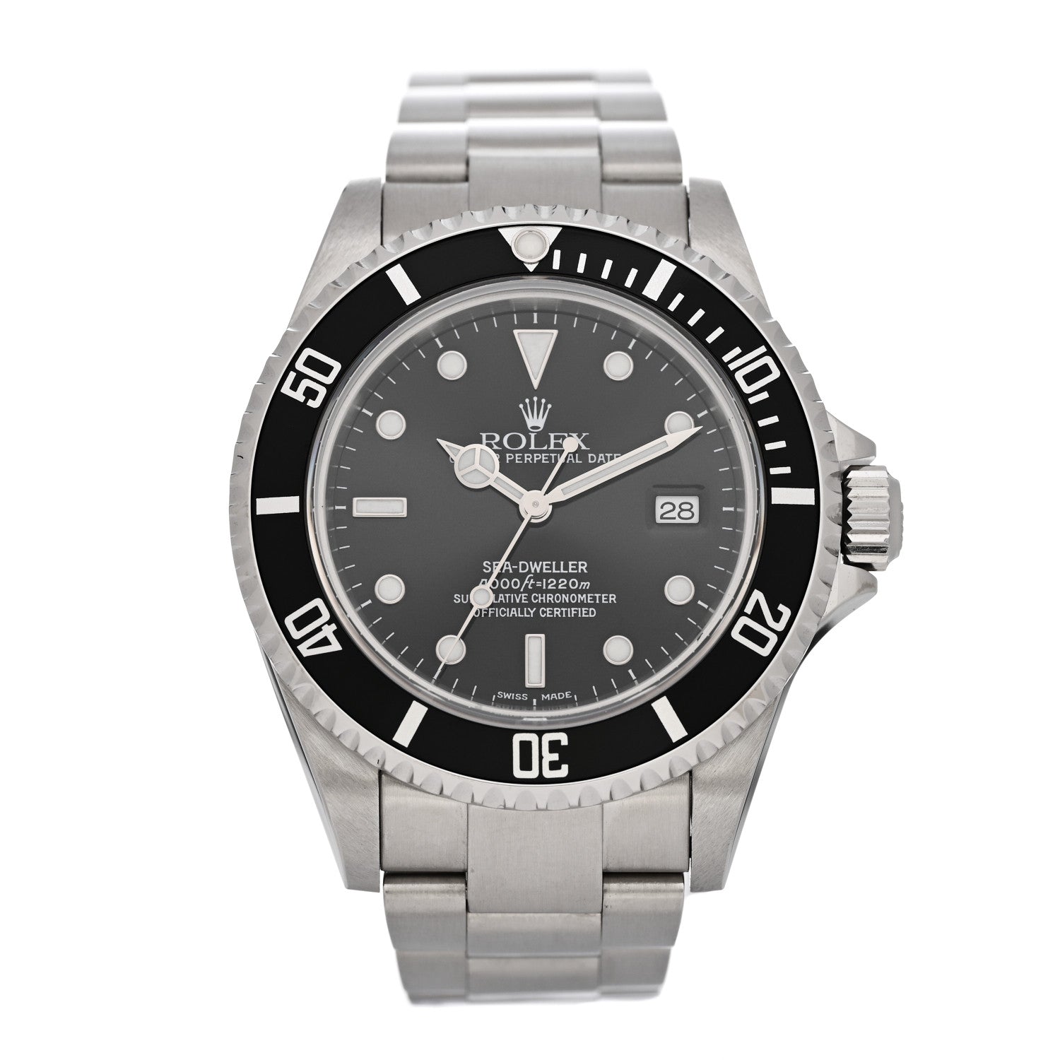 Rolex Stainless Steel 40mm Sea-Dweller Oyster Perpetual Watch Black 16600 1 of 5