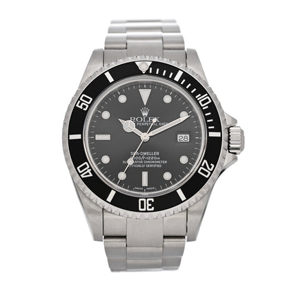 Rolex Stainless Steel 40mm Sea-Dweller Oyster Perpetual Watch Black 16600 1 of 5