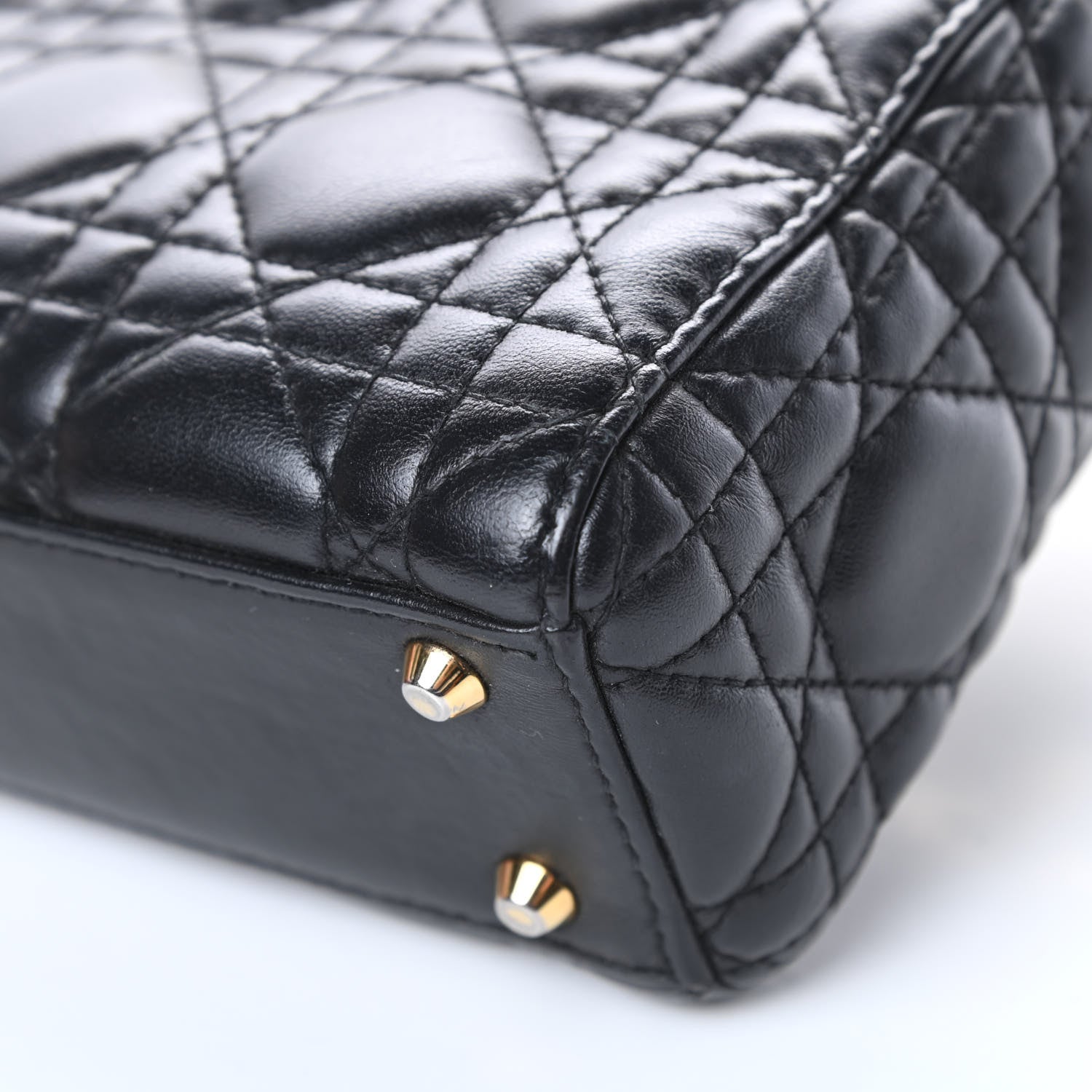 Christian Dior Lambskin Cannage Mini Lady Dior Black 11 of 24