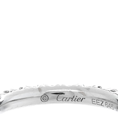Cartier 18K White Gold Diamond SM Etincelle De Cartier Hoop Earrings 4 of 5