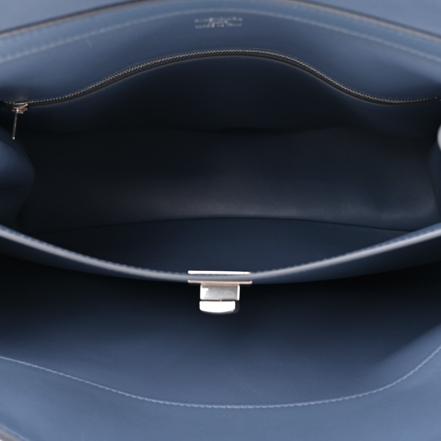 Balenciaga Natural Smooth Calfskin Medium Rodeo Top Handle Handbag Faded Dark Blue 5 of 13