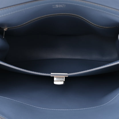 Balenciaga Natural Smooth Calfskin Medium Rodeo Top Handle Handbag Faded Dark Blue 5 of 13