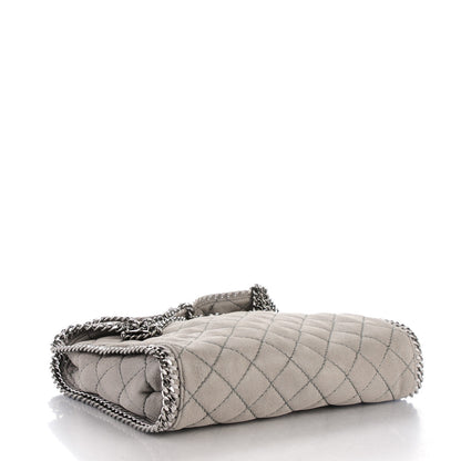 Stella McCartney Shaggy Deer Quilted Small Falabella Tote Light Grey 4 of 7