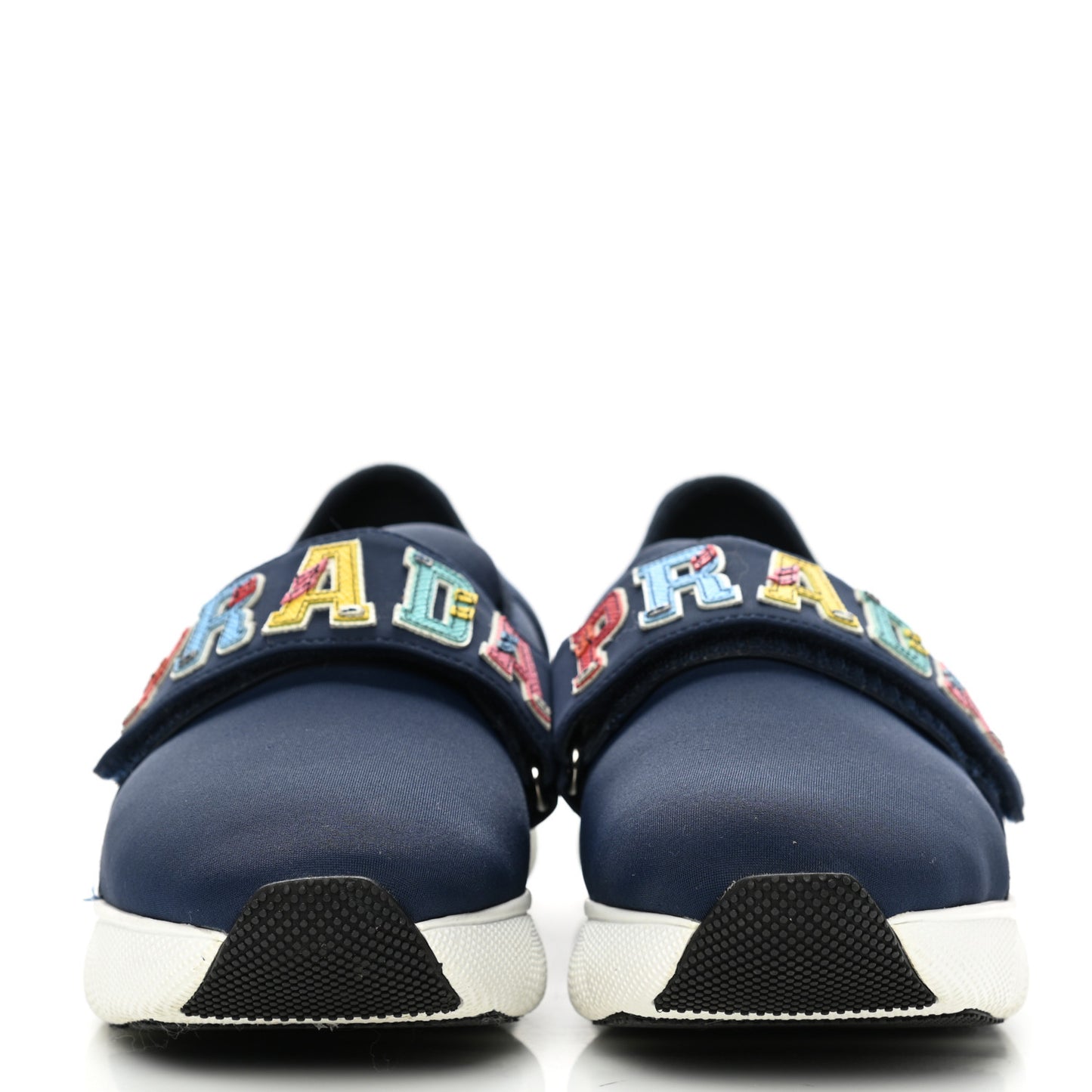 Neoprene Logo Sneakers 37.5 Navy