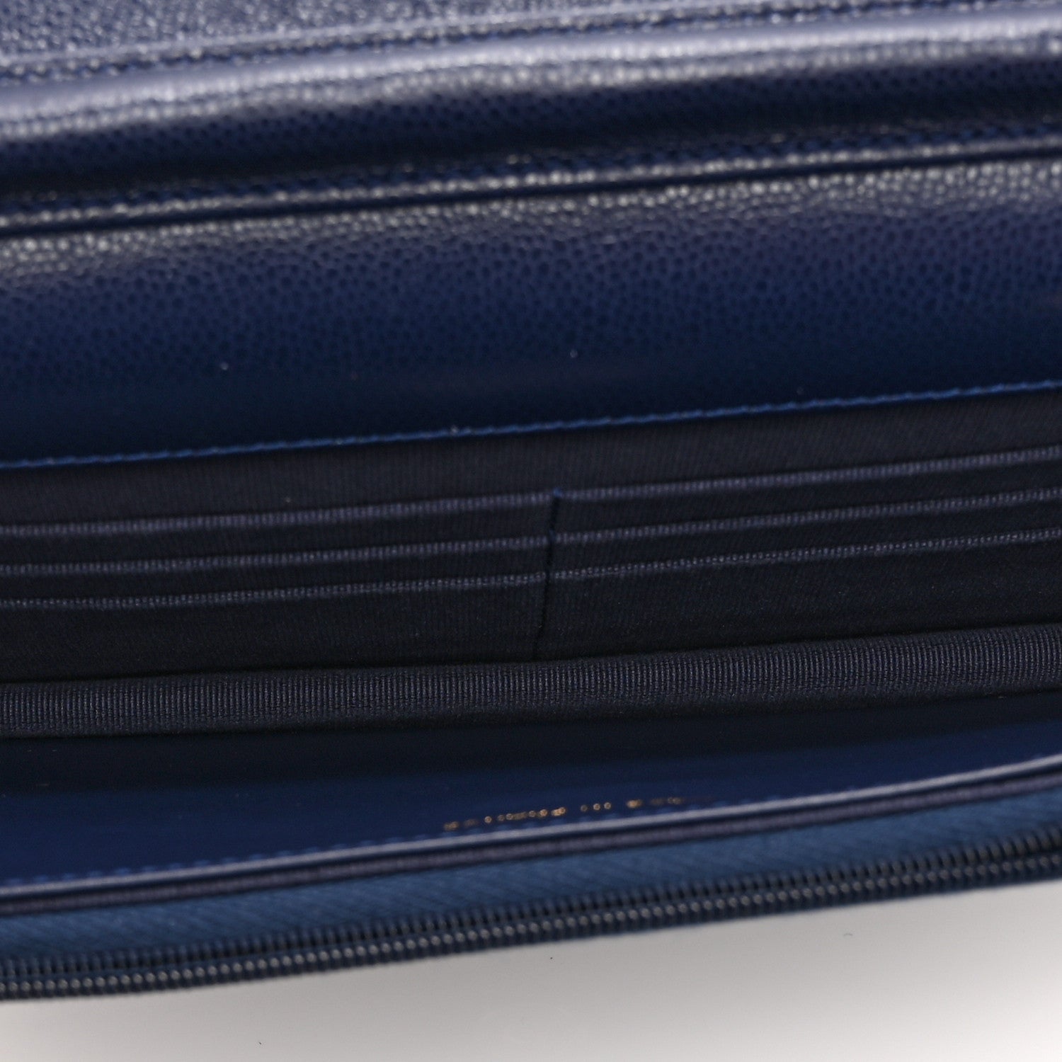 Chanel Caviar Quilted Wallet on Chain WOC Navy Blue 5 of 11