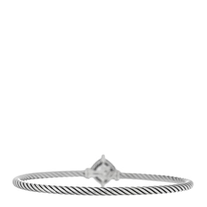 David Yurman Sterling Silver Diamond Hematite 3mm Chatelaine Bracelet 2 of 3