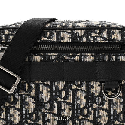 Christian Dior HOMME Oblique Mini Safari Messenger Navy Blue 8 of 10
