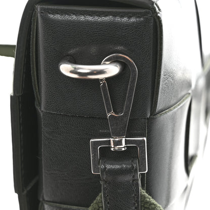 Bottega Veneta Calfskin Maxi Intreccio Cassette With Strap Bag Dark Green 14 of 16
