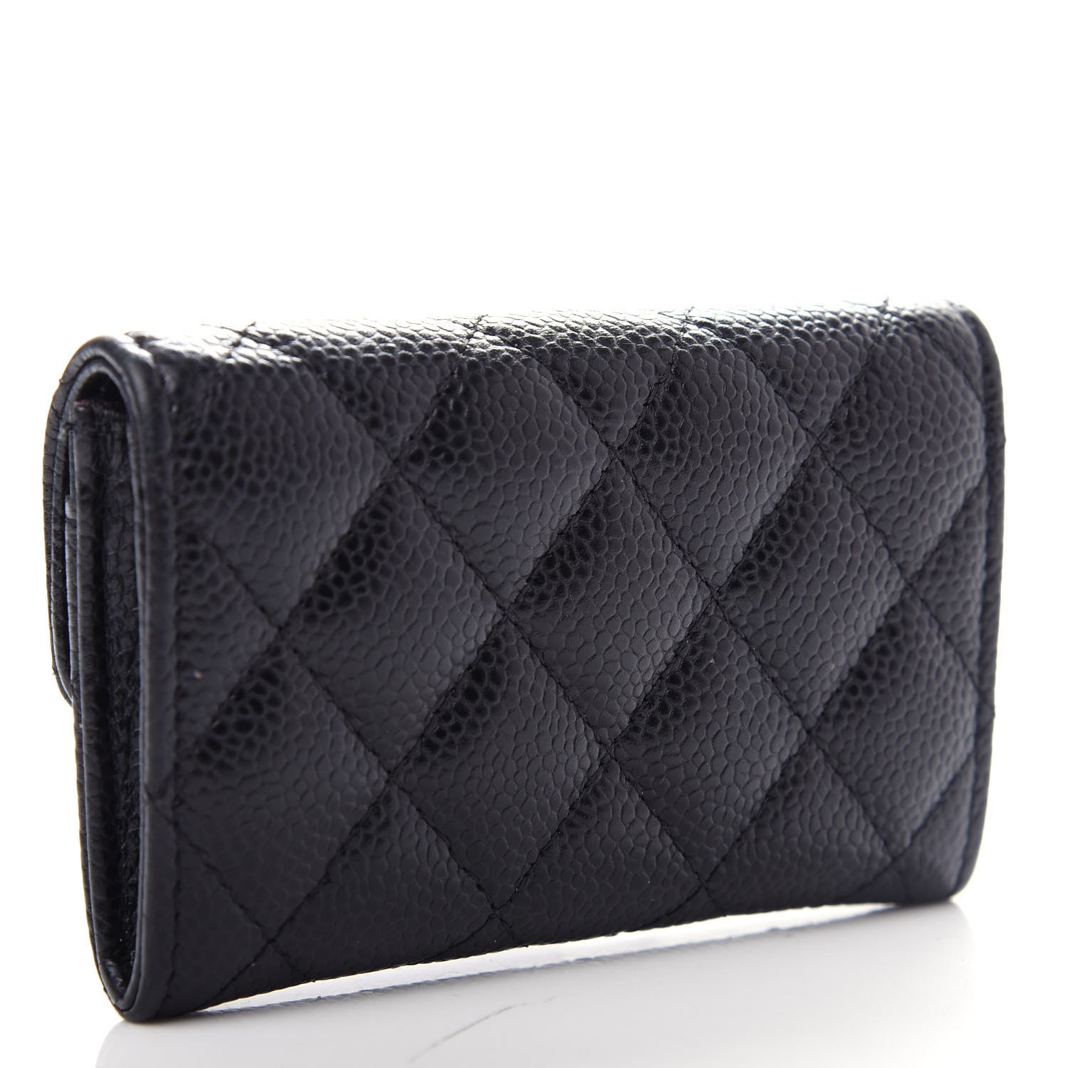 Chanel Caviar Quilted Flap Card Holder Black 3 of 9