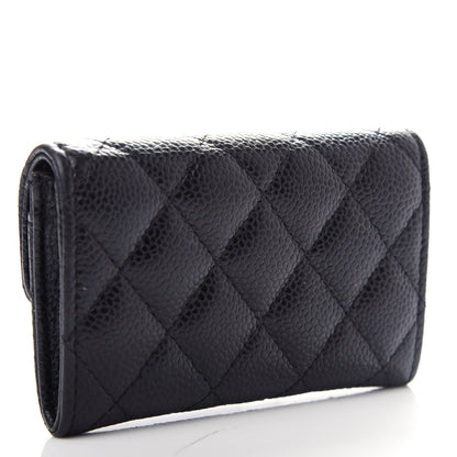 Chanel Caviar Quilted Flap Card Holder Black 3 of 9